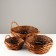 A set of baskets, 3 pcs, 42x14 cm, 34x11.5 cm, 26x9 cm, willow