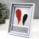Photo frame plastic 13x18 cm "Gray wood with a double white frame" 21.8x16.7 cm