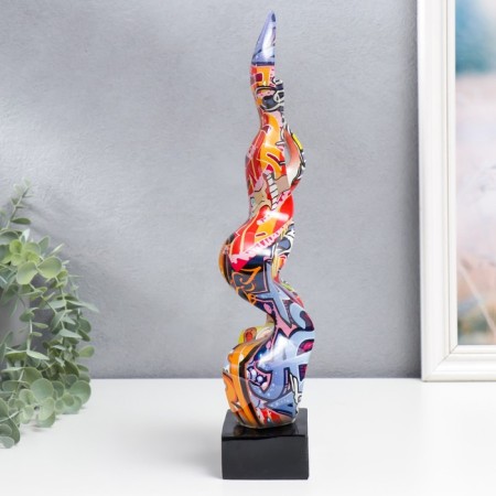 Souvenir Polystone "Abstraction. Curve line" Graffiti 35x6.5x14 cm-1
