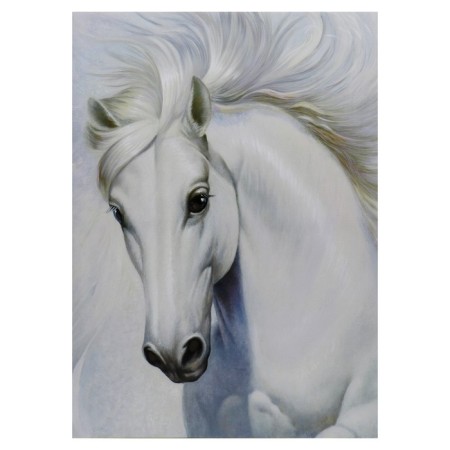 Khlest painting on the subframe "White Horse" 50x70 cm