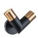 Bra Indigo, 11036/2W Black. 2x35W, GU10, 120x200x150 mm, black/bronze color