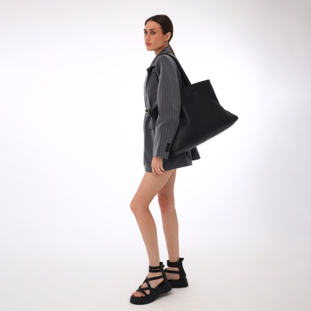 Female bag Textura, chover, large size, black color-13