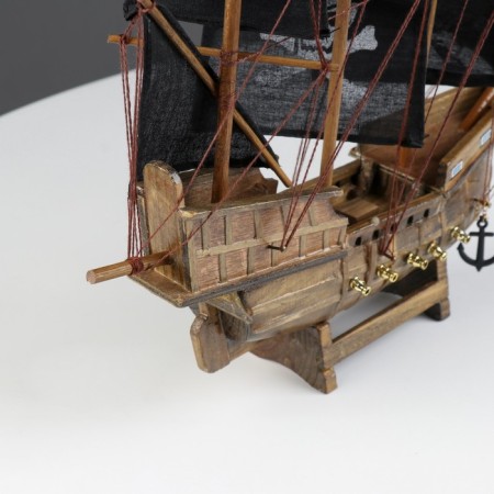 Ship "Whida", 33x8x29 cm, pirate, black sails-3