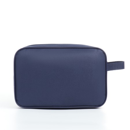 Lightning cosmetic bag, external pocket, blue color-1