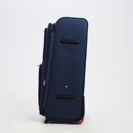 Big suitcase 28 ", a lightning department, code castle, 3 wheels, 2 external pockets, blue color-2