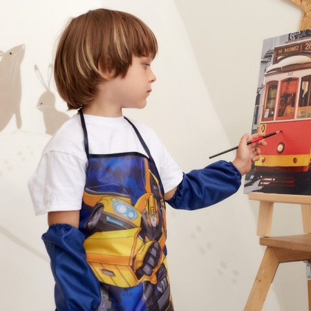 Apron with overshielders Children's "Transformers", 49x39 cm-3