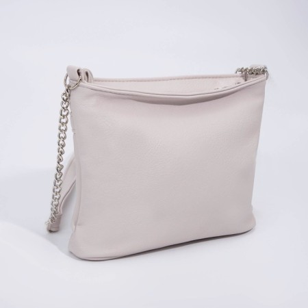 Cross-Bodi Bag on a zipper, beige color-2
