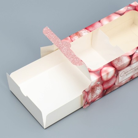 Box for Makarun "Christmas Balls" 18 x 10 x 5.5 cm, New Year-3