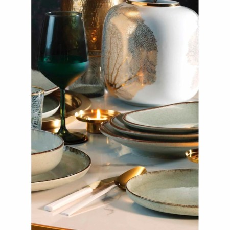 Dessert plate kutahya porselen Pearl Mood, Blue Color-3