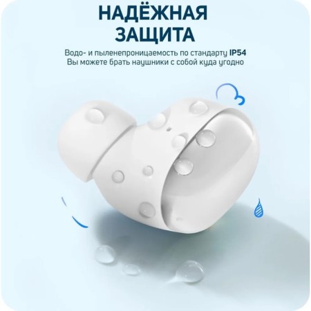 Headphones Xiaomi Redmi Buds 4 (BHR5846GL), noise reduction, 40/620 mAh, BT 5.2, white-9
