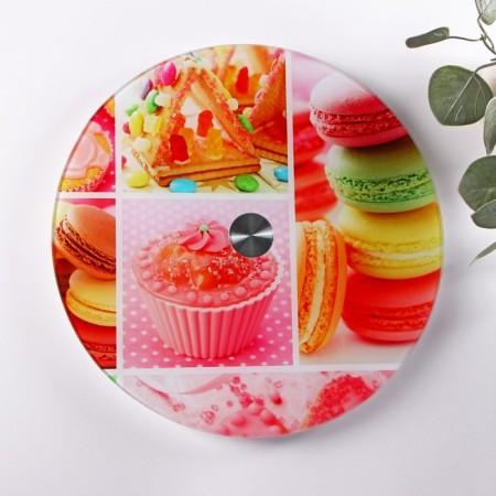 Glass stand for a cake rotating share "Sweets", D = 32 cm ㅤ-1