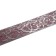 Bar for cornice "monogram", height 7 cm, length 25 m, color silver, burgundy