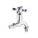 Water Carefold Zein, 1/2 ", with a fitting, with a cross, pp, crane-bugs, chrome