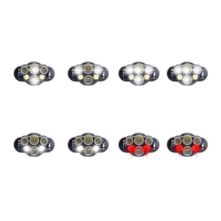 Lanter of the Battery of the Master K, 4 LED, 2 COB, 2 batteries, USB-3