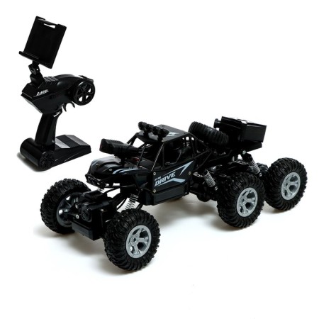 Radio-controlled machine "All-terrain vehicle" with a camera, wi-fi, metal elements, black color