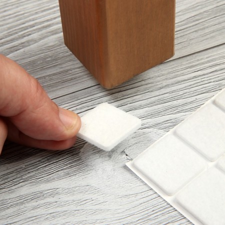 Furniture tundra, 25 x 25 mm, square, white, 18 pcs.-10