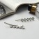 Invisibility for hair "Jannet" (set 2 pcs) Cube, 6.5 cm, silver