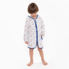 A robe for a boy was anchored, white, height 104 cm