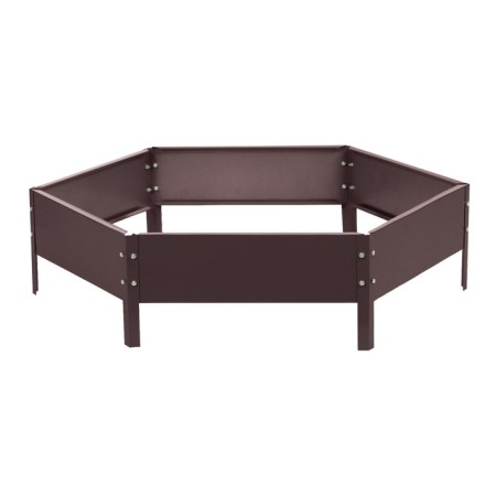 Glocked flowerbed, d = 100 cm, h = 15 cm, brown, Greengo-7
