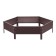 Glocked flowerbed, d = 100 cm, h = 15 cm, brown, Greengo
