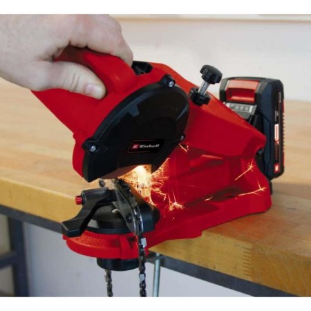ACK circuit sharpening machine. Einhell PXC GE-CS 18 Li-Solo, 6500ob/min, LED, without battery and ZU-2