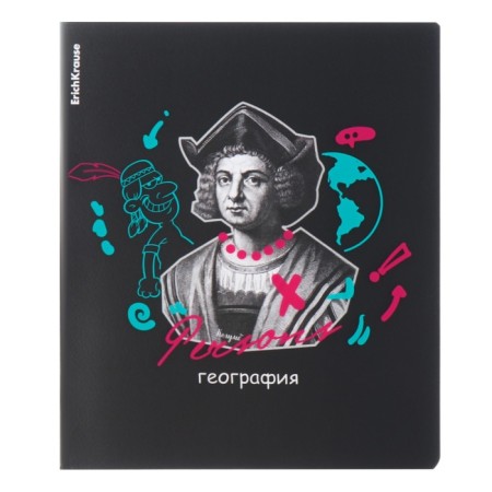 A set of subject notebooks of 48 sheets, 12 pieces, Erichkrause "Persons", plastic cover, coated cardboard, Bloc Offset 100%, info-block-9