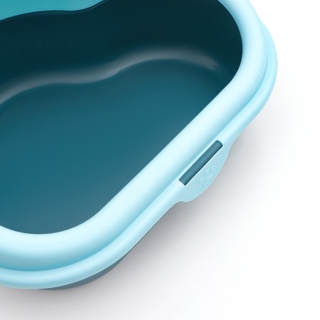 Toilet "Cloud" with a triangular side 48.5 x 39 x 20 cm, blue-5