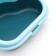 Toilet "Cloud" with a triangular side 48.5 x 39 x 20 cm, blue