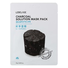 Маска тканевая LEBELAGE CHARCOAL SOLUTION MASK