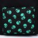 Backpack of school textile "Alien", with a pocket, black color