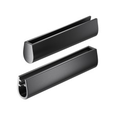 Components for textile suspension system Technical Tra130Bec-B, 3.4x0.8x1 cm, black color