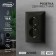 Double Luazon Lighting "Antei", 16 a, hidden, with salary, black