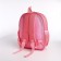 Baby backpack on lightning, 3 outer pockets, pink color