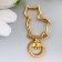 Carabine Metal "cat" gold 4.1x1.9 cm