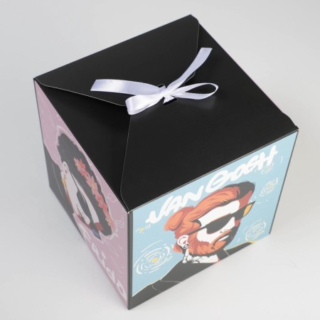 Gift folding box, packaging, ART, 18 x 18 x 18 cm-3