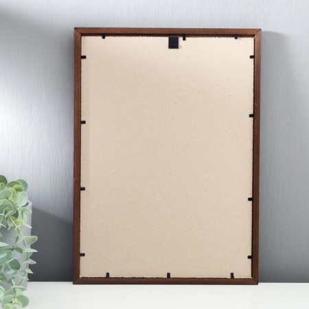 Photo frame wood 25x35 cm nut (plastic screen)-2