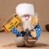 Oragg-Domova "Matvey with a broom and a horseshoe", 30x20x14 cm, mix