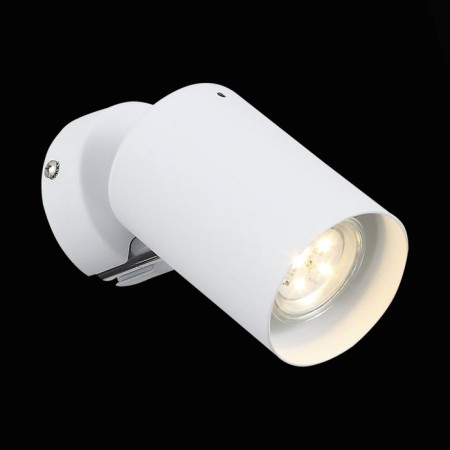 STAST ST LUCE. SL597.501.01. 1x3 W, GU10 LED, 3000K, 8x15.5 cm, white color, chrome-1