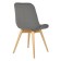 Dining stool Polini Home Verona SD, color gray-natural color