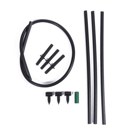 Builder, d = 48 cm, h = 70 cm, leg d = 2 cm, plastic, black "rose"-1