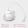 Toll for tea "Teapot", 5.5 cm, white color