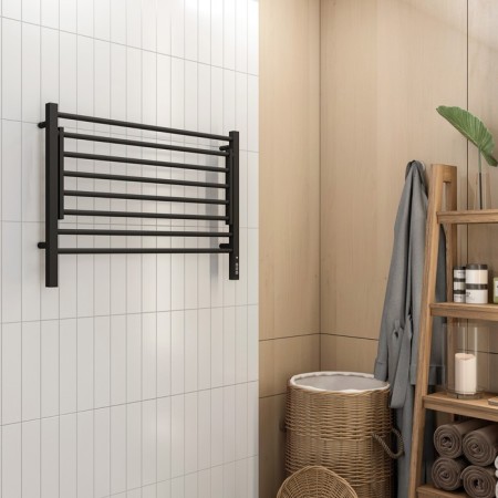 Terminus heated towel rail "Horizon" P8, 800x600 mm, Black Muars-2