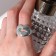 Ring "Kiss", the color of silver, dimensionless