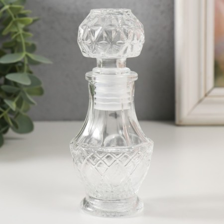 Diffuser for essential oils with a “flowers” ​​lid 50 ml transparent 5x5x10.8 cm