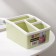 Homemade little things stand, 4 sections, 18 × 14.5 × 9.5 cm, color mix