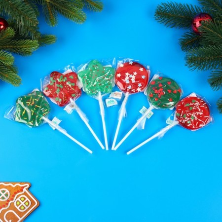 Caramel Lollice on Sahara, with decor "Festive confetti", assorted, 24 g-7