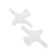 Dowel Tundra, type of butterfly 30x50, white color, 25 pcs.