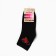 Women's socks "Hearts", Black Color, Rr. 23-25