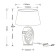 Decorative table lamp Arte Lamp Ruby A4064LT-1BR, E27, 40 W, 40x40x59 cm, brown