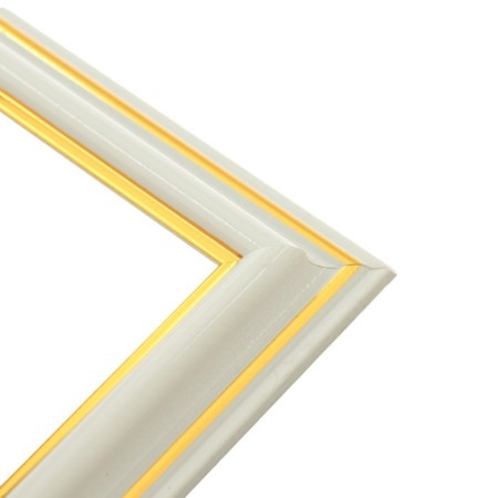 Frame for paintings (mirrors) 21 x 30 x 2.0 cm, plastic, calligrata PLV, milk-2